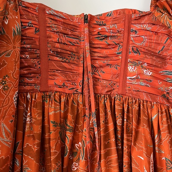 graphic-print square-neck midi dress - Picture 11 of 11